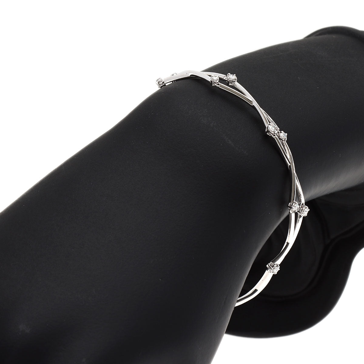 TASAKI Diamond Bracelet K18 White Gold Ladies [Used]