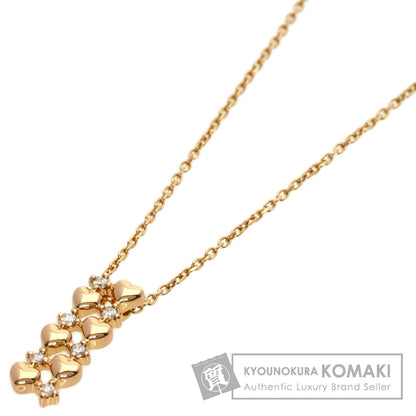 TASAKI Heart Diamond Necklace K18 Pink Gold Ladies [Used]