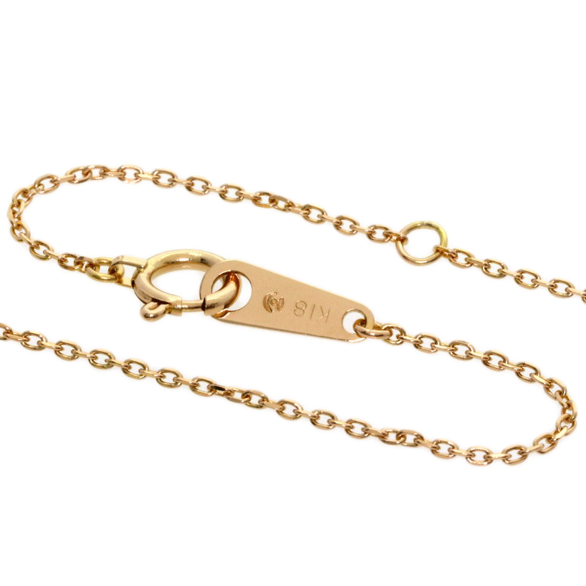 TASAKI Heart Diamond Necklace K18 Pink Gold Ladies [Used]
