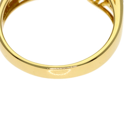 Ponte Vecchio Pearl Pearl Diamond Ring K18 Yellow Gold Ladies [Used]