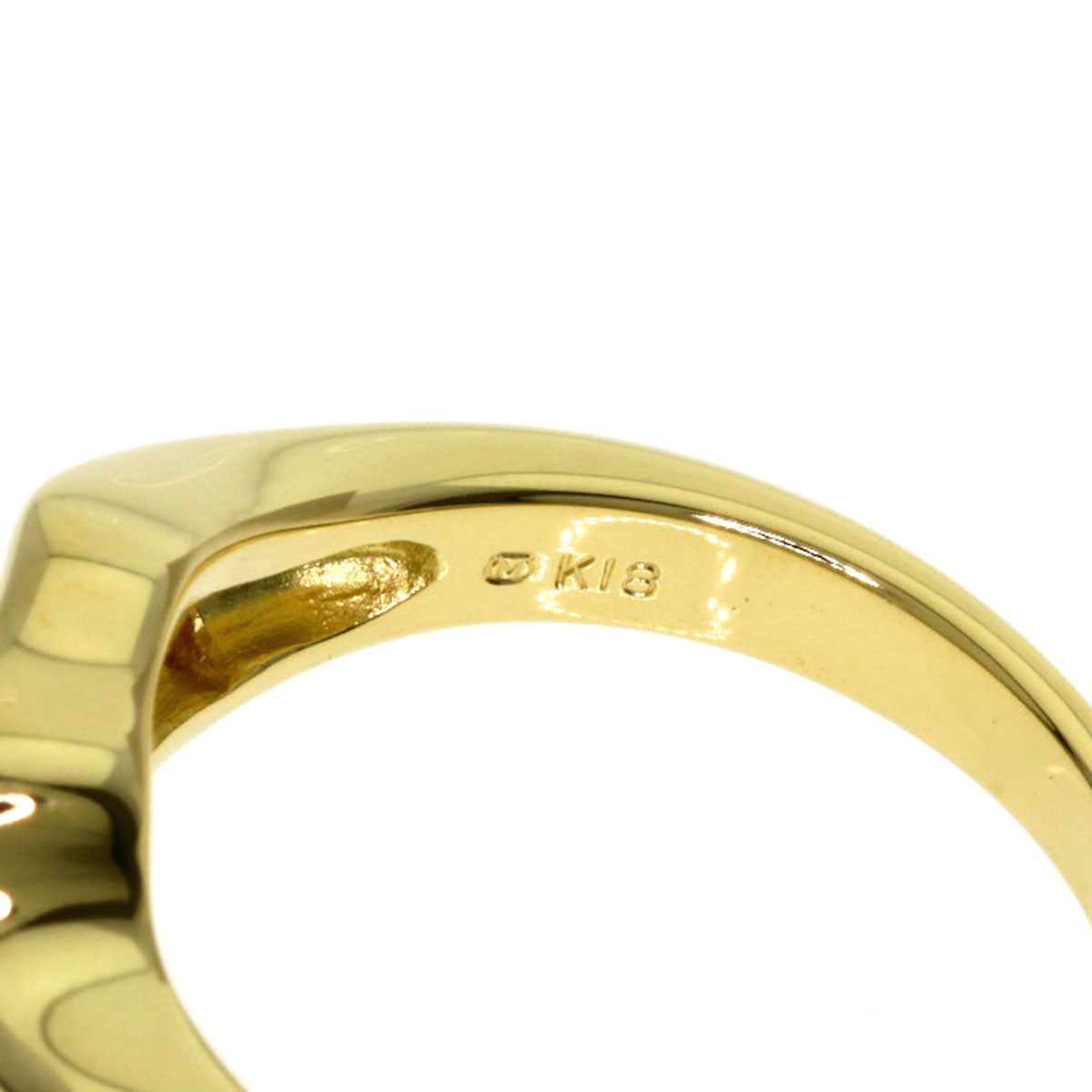 MIKIMOTO Diamond Ring K18 Yellow Gold Ladies [Used]