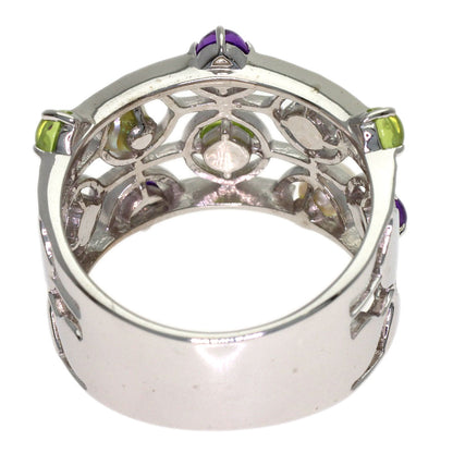 MIKIMOTO Pearl Pearl colored stones Ring K18 White Gold Ladies [Used]