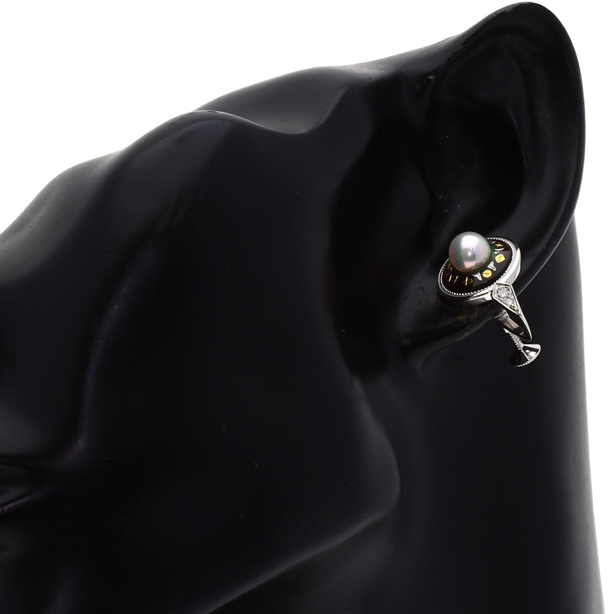 MIKIMOTO Pikuwe Pearl Pearl Earring K18 White Gold Ladies [Used]