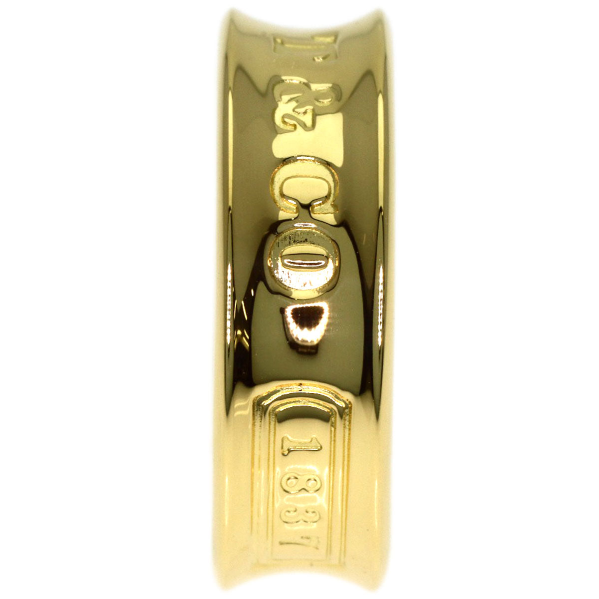 TIFFANY&Co. 1837 Ring K18 Yellow Gold Ladies [Used]