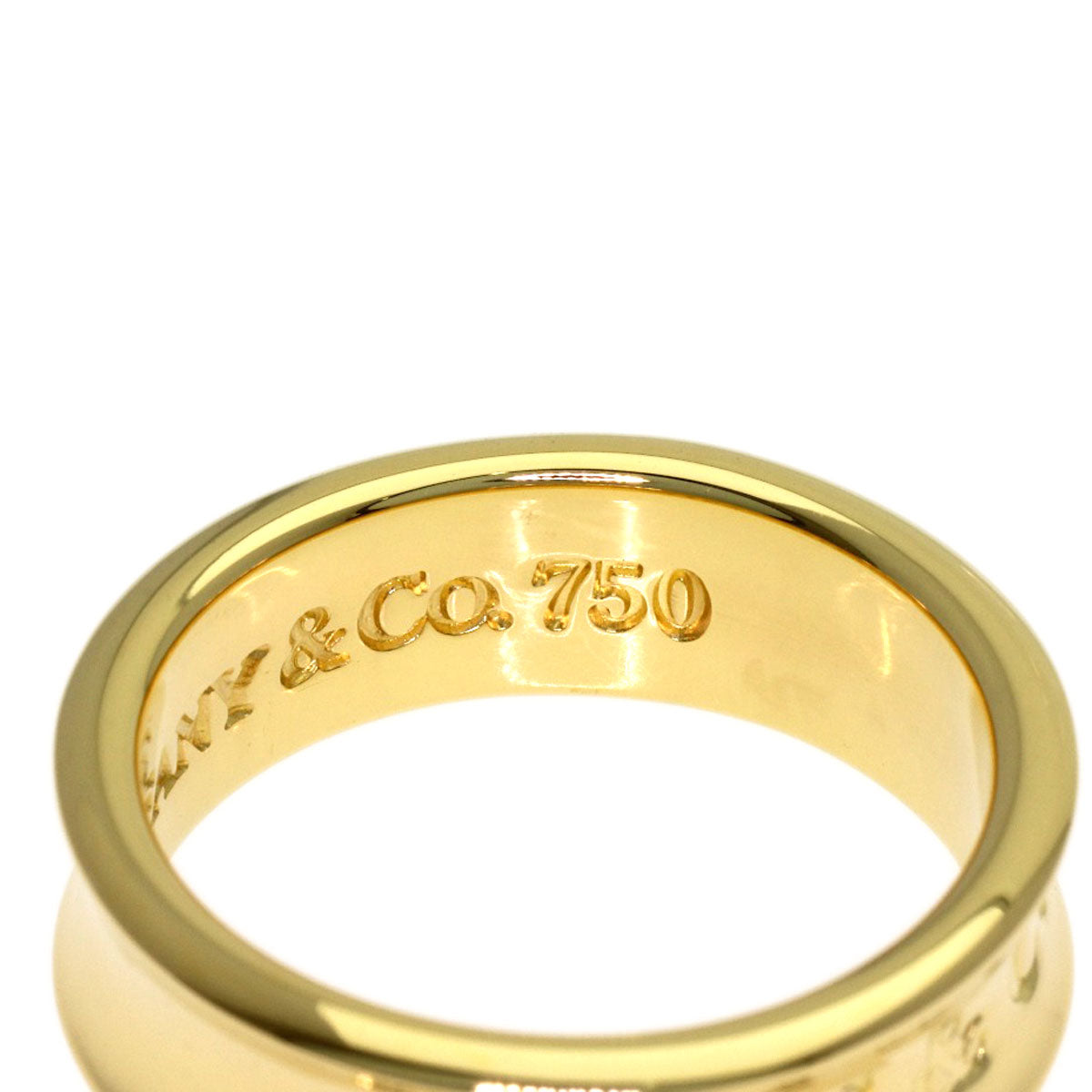 TIFFANY&Co. 1837 Ring K18 Yellow Gold Ladies [Used]
