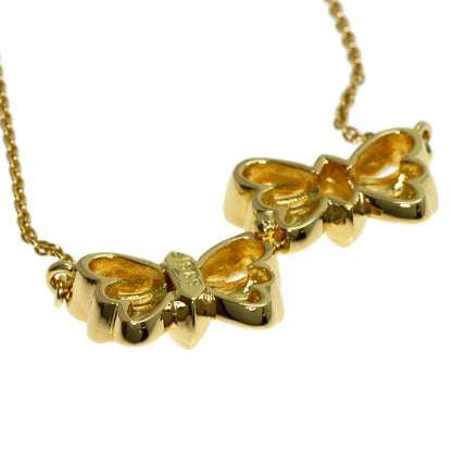 TIFFANY&Co. Double Butterfly Necklace K18 Yellow Gold Ladies [Used]