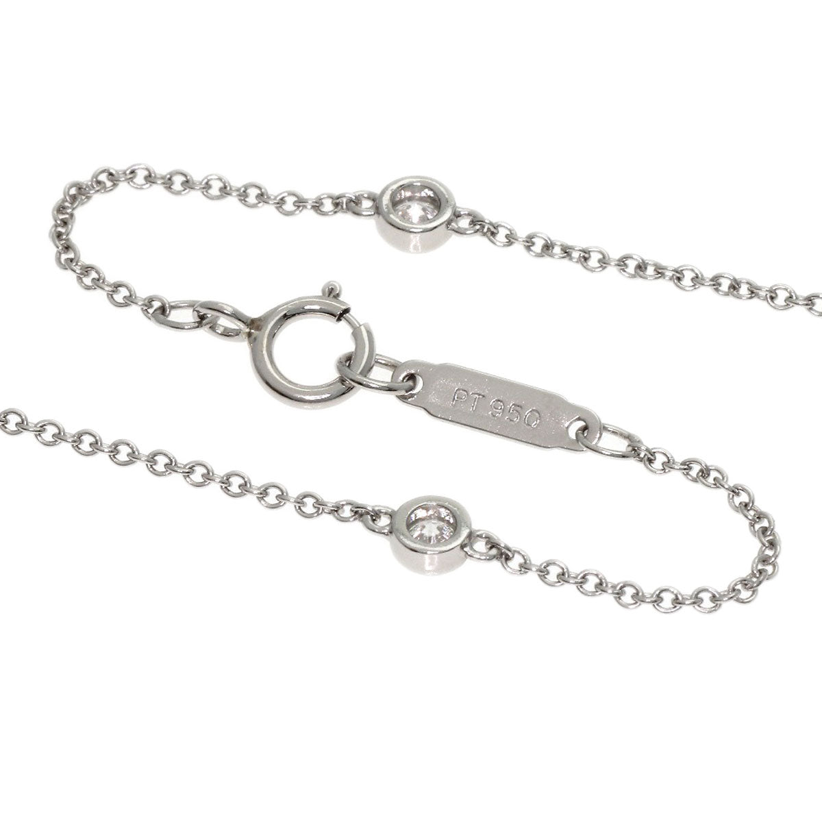 TIFFANY&Co. Jazz Cross Diamond Necklace Platinum PT950 Ladies [Used]