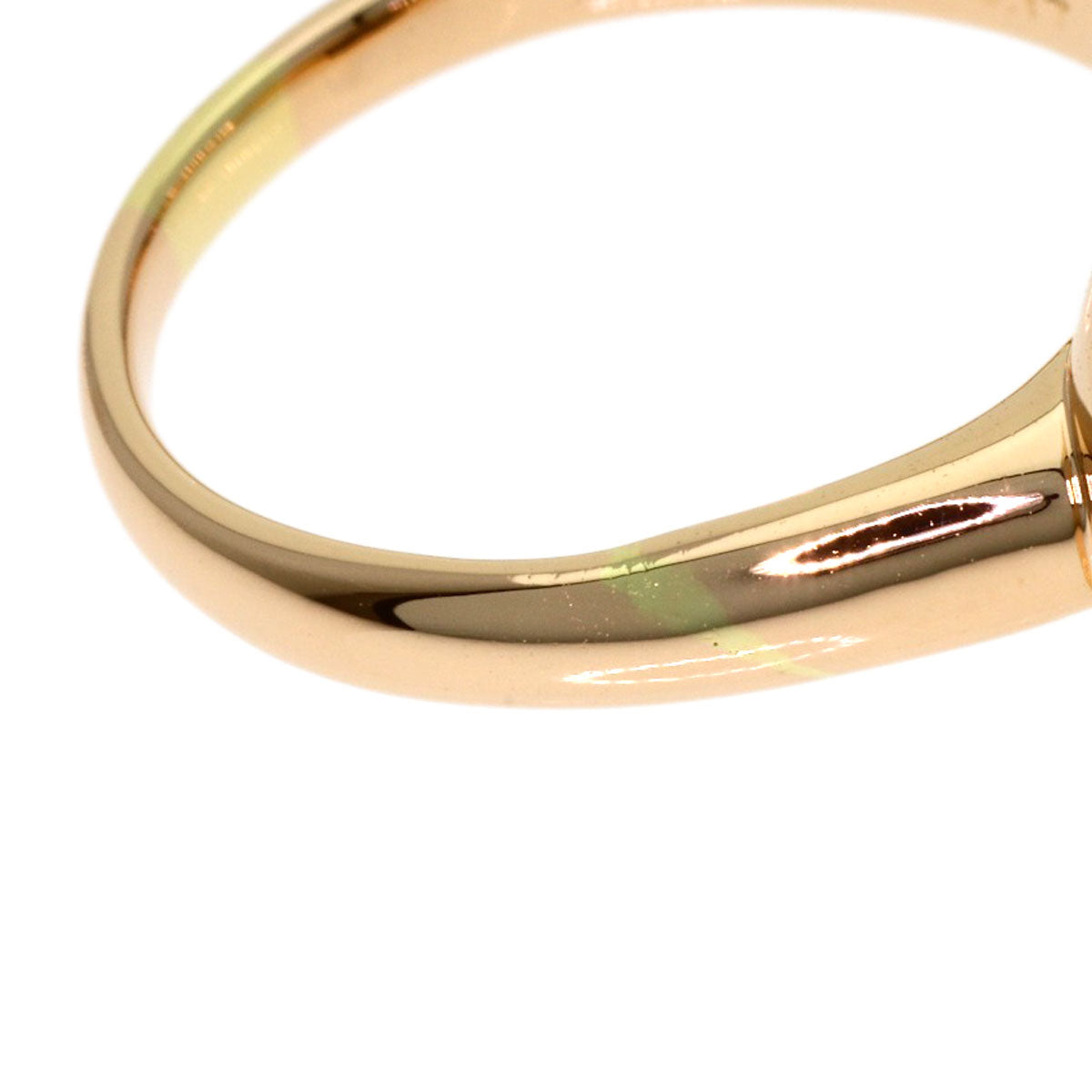 Ponte Vecchio Smoky Quartz Diamond Ring K18 Pink Gold Ladies [Used]