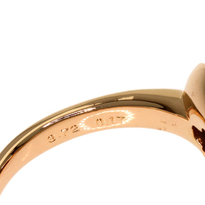 Ponte Vecchio Smoky Quartz Diamond Ring K18 Pink Gold Ladies [Used]