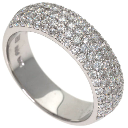 Ponte Vecchio Pave Diamond Ring K18 White Gold Ladies [Used]