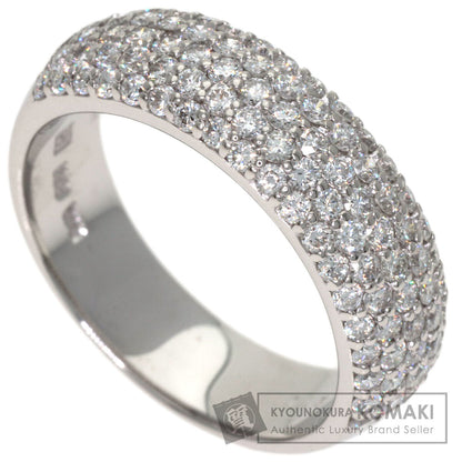Ponte Vecchio Pave Diamond Ring K18 White Gold Ladies [Used]