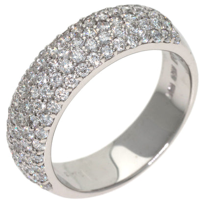 Ponte Vecchio Pave Diamond Ring K18 White Gold Ladies [Used]