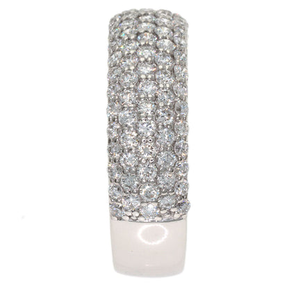 Ponte Vecchio Pave Diamond Ring K18 White Gold Ladies [Used]