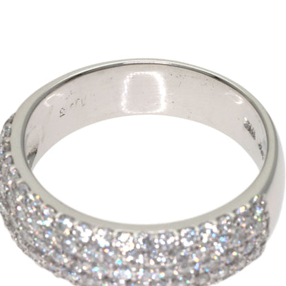 Ponte Vecchio Pave Diamond Ring K18 White Gold Ladies [Used]