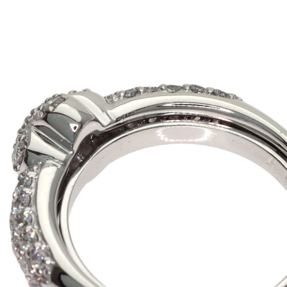 Ponte Vecchio Flower Diamond Ring K18 White Gold Ladies [Used]