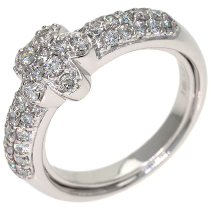 Ponte Vecchio Flower Diamond Ring K18 White Gold Ladies [Used]
