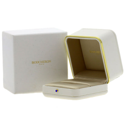 Boucheron Quatre Small Red Ceramic Diamond #47 Ring K18 Pink Gold Ladies [Used]