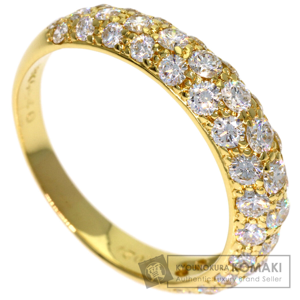 Gimel Diamond Ring K18 Yellow Gold Ladies [Used]