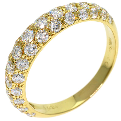 Gimel Diamond Ring K18 Yellow Gold Ladies [Used]