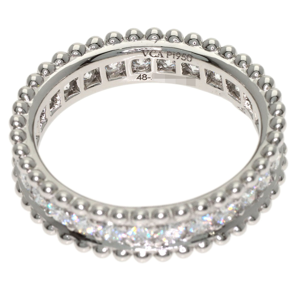 Van Cleef & Arpels Estelle Marriage Full Eternity Diamond #48 Ring Platinum PT950 Ladies [Used]