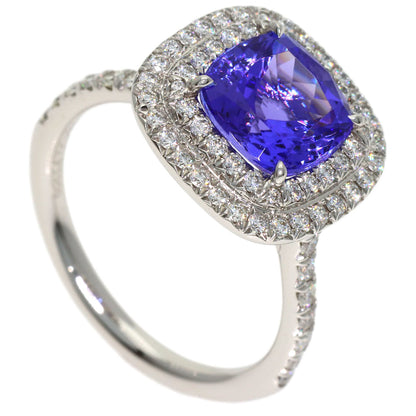 TIFFANY&Co. Sorest Tanzanite Diamond Ring Platinum PT950 Ladies [Used]