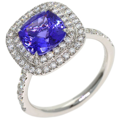 TIFFANY&Co. Sorest Tanzanite Diamond Ring Platinum PT950 Ladies [Used]