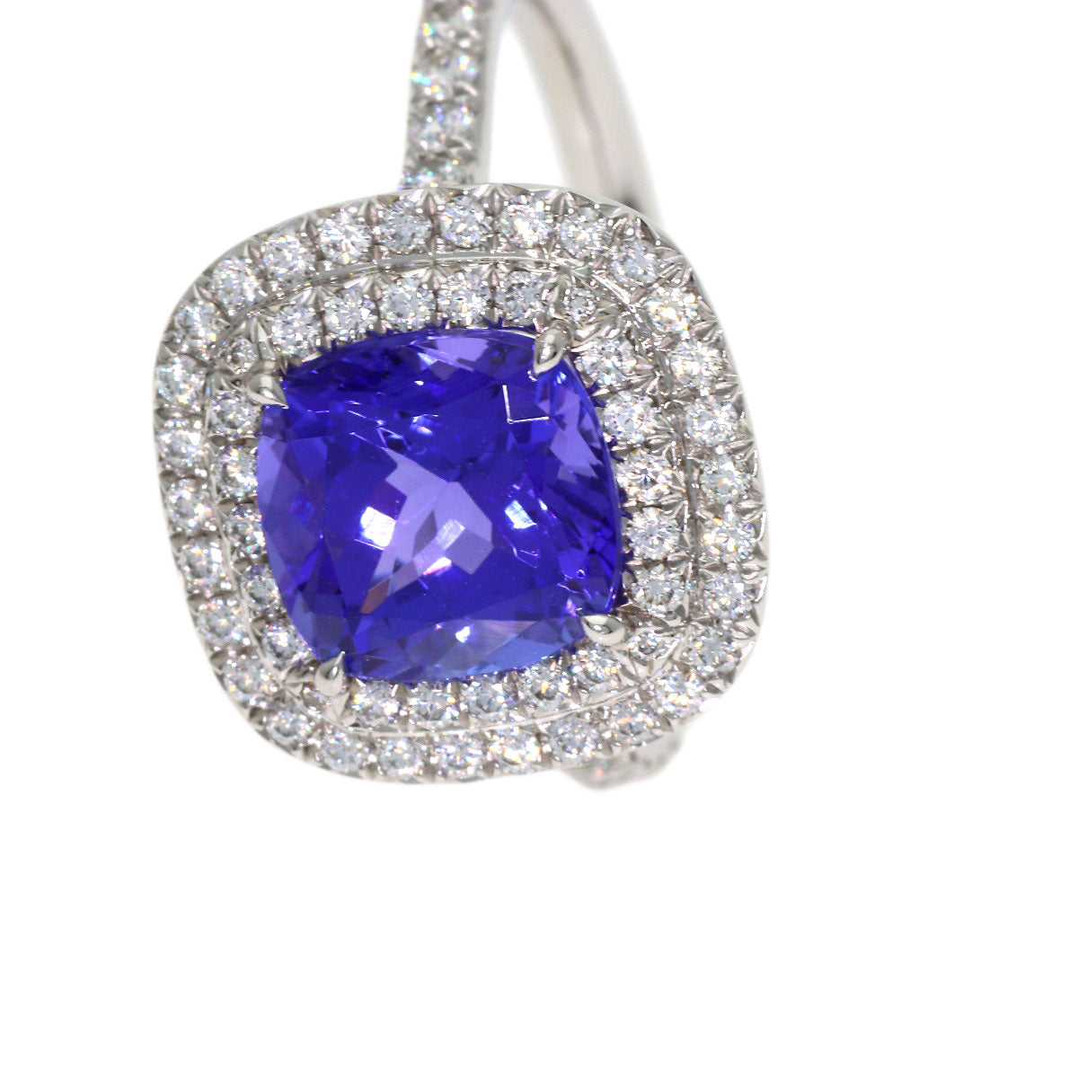 TIFFANY&Co. Sorest Tanzanite Diamond Ring Platinum PT950 Ladies [Used]
