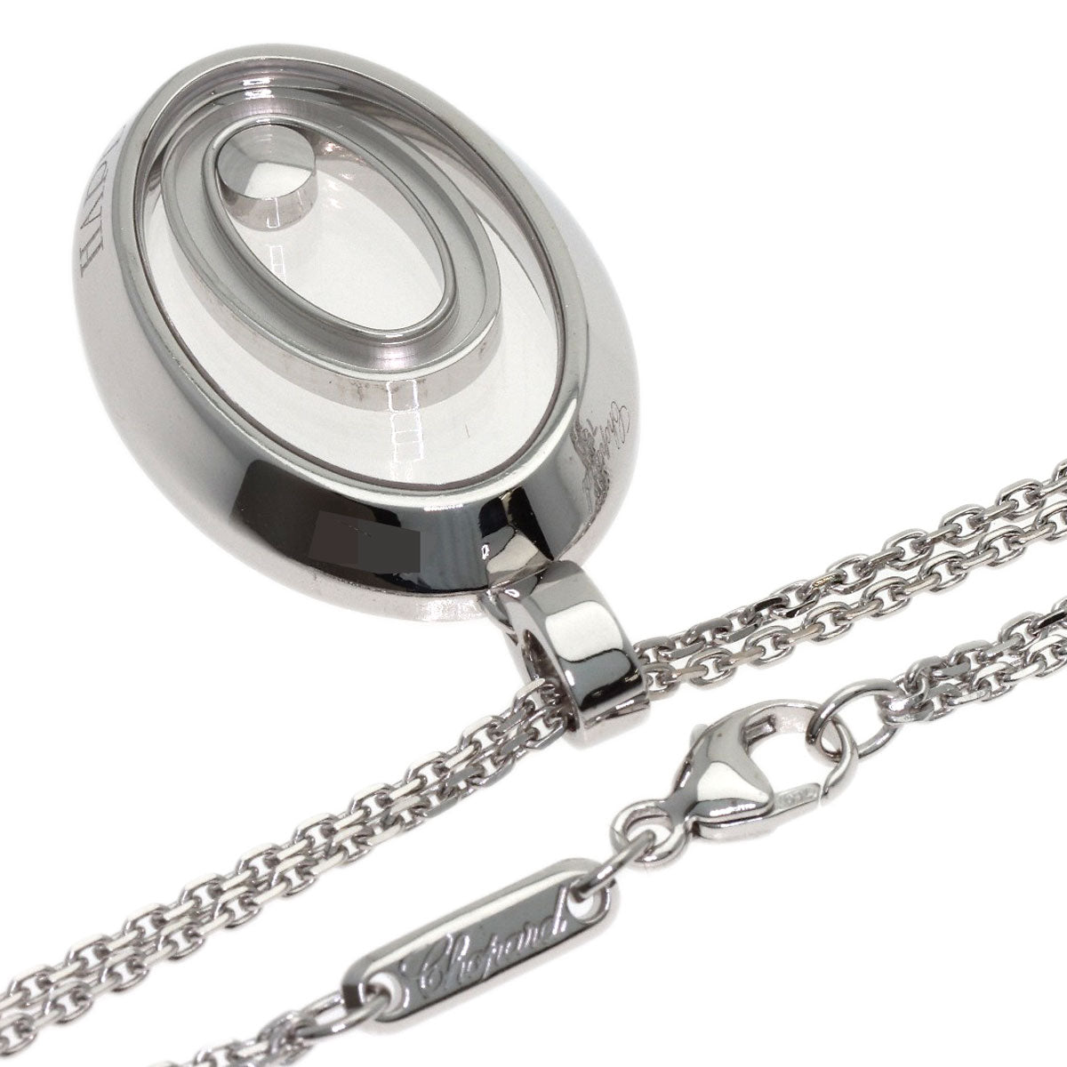 Chopard Happy Spirit Diamond Necklace K18 White Gold Ladies [Used]