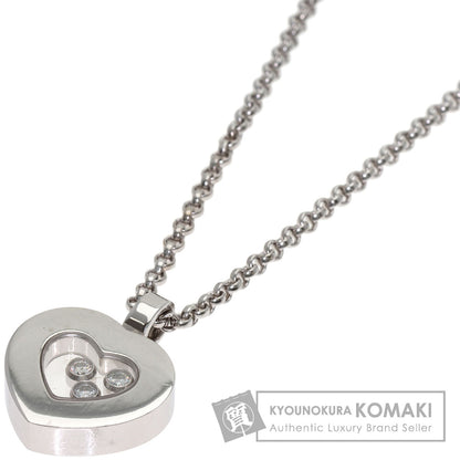 Chopard Happy diamond heart Necklace K18 White Gold Ladies [Used]