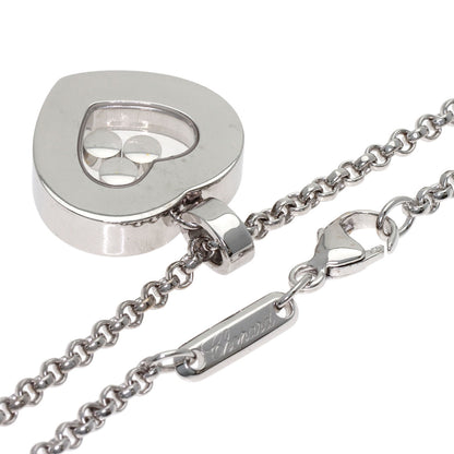 Chopard Happy diamond heart Necklace K18 White Gold Ladies [Used]
