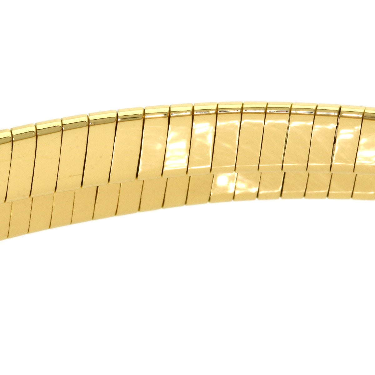 CHRISTIAN DIOR Double Logo Diamond Necklace K18 Yellow Gold Ladies [Used]