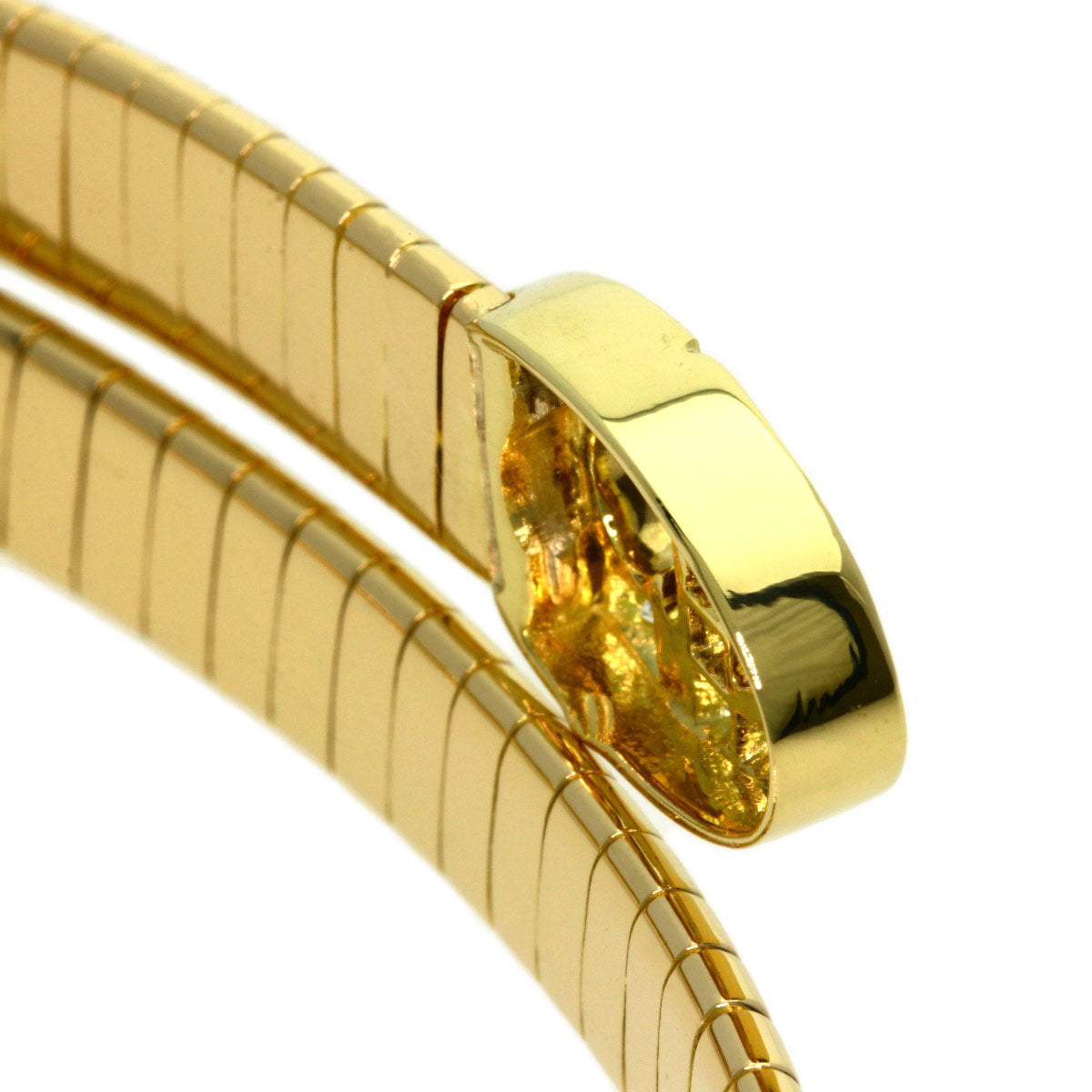 CHRISTIAN DIOR Double Logo Diamond Necklace K18 Yellow Gold Ladies [Used]