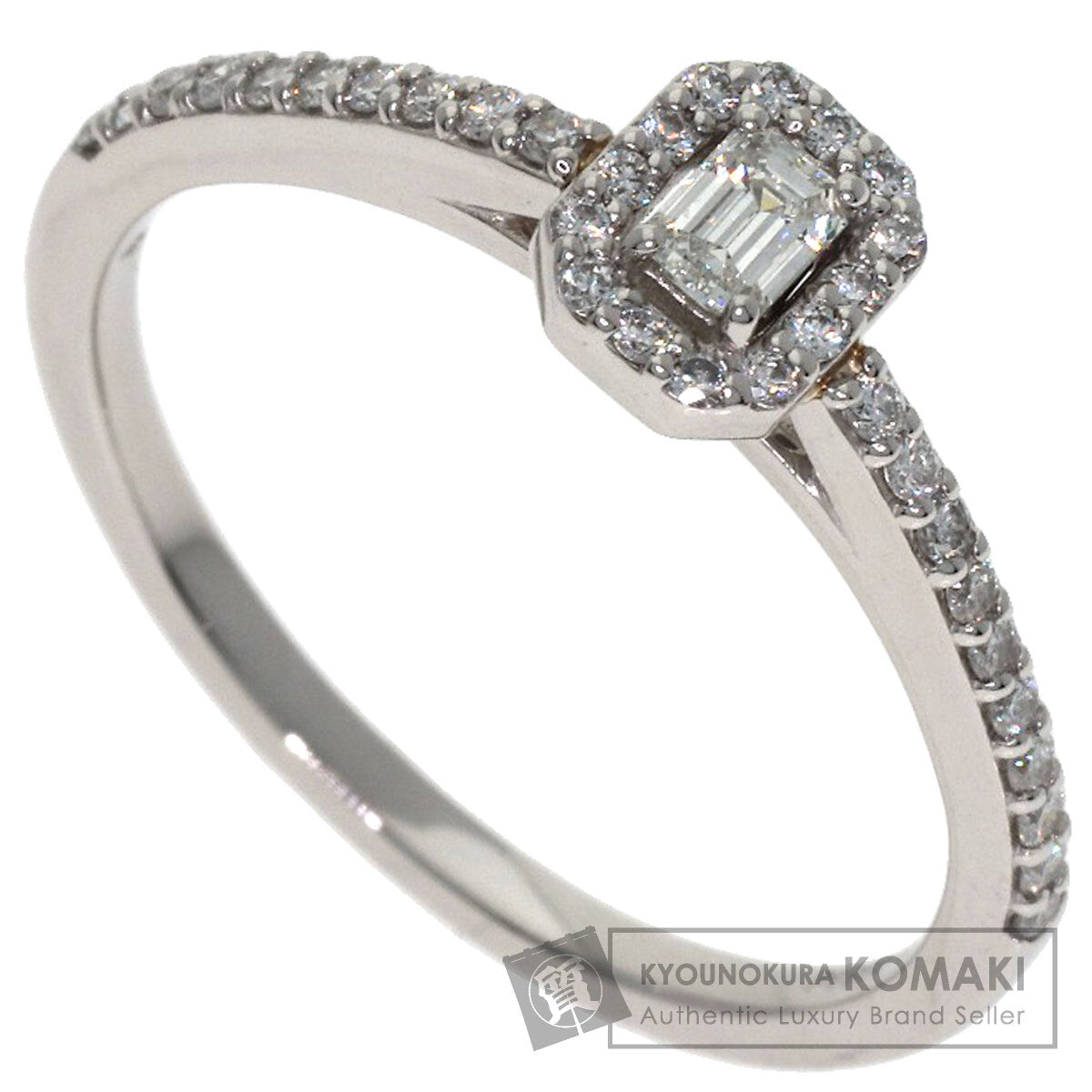 Ponte Vecchio Diamond Ring Platinum PT950 Ladies [Used]