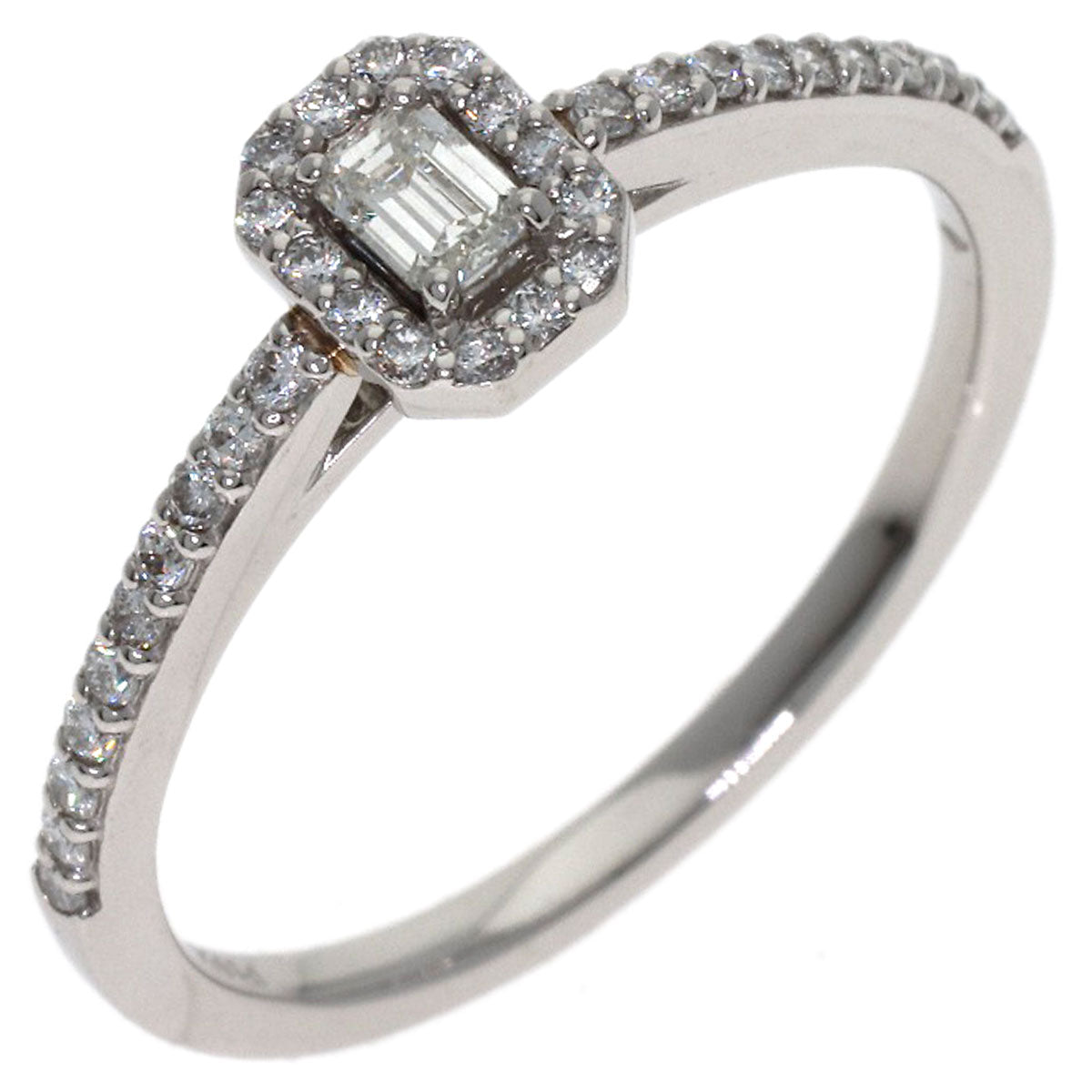 Ponte Vecchio Diamond Ring Platinum PT950 Ladies [Used]