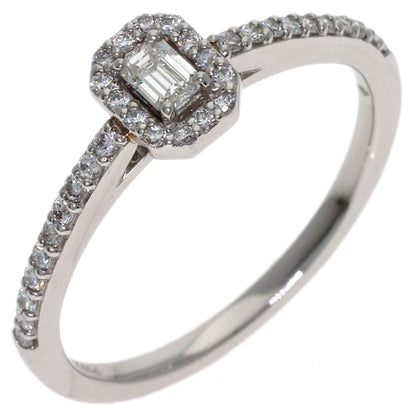 Ponte Vecchio Diamond Ring Platinum PT950 Ladies [Used]
