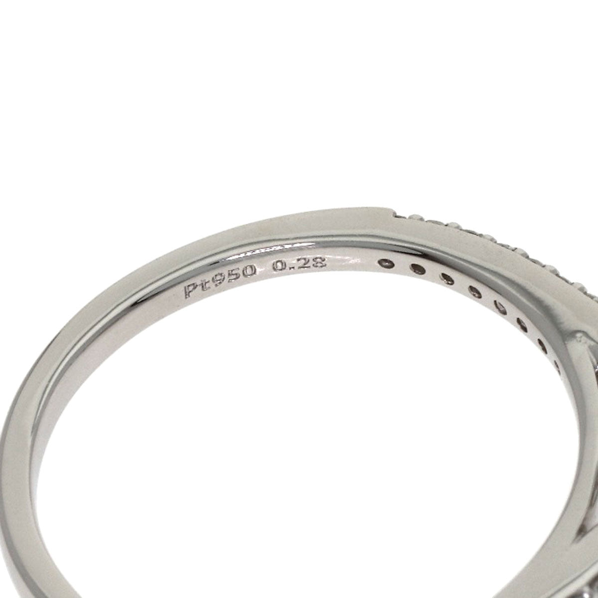 Ponte Vecchio Diamond Ring Platinum PT950 Ladies [Used]