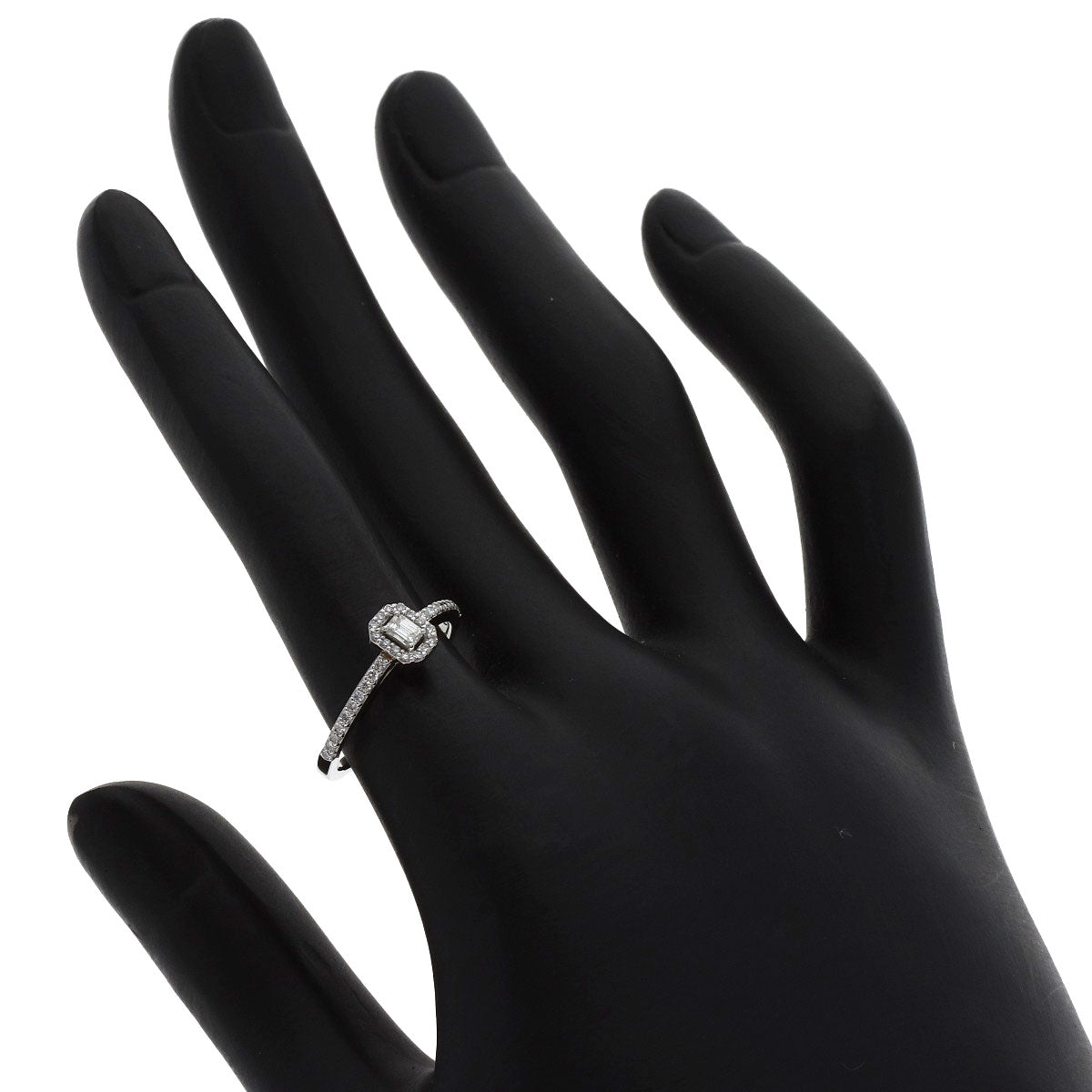 Ponte Vecchio Diamond Ring Platinum PT950 Ladies [Used]