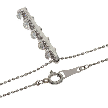 1ct Diamond Necklace Platinum PT900 PT850 2.8g　Ladies