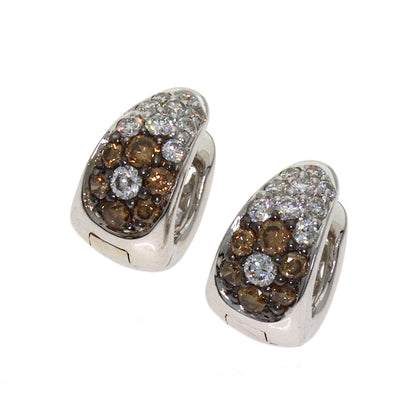 0.75ct Diamond earring K18 White Gold 4.7g　Ladies