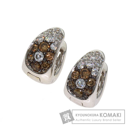 0.75ct Diamond earring K18 White Gold 4.7g　Ladies