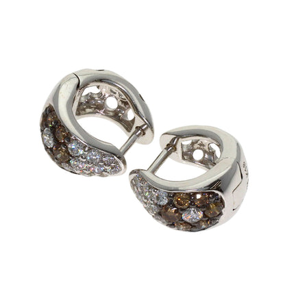 0.75ct Diamond earring K18 White Gold 4.7g　Ladies