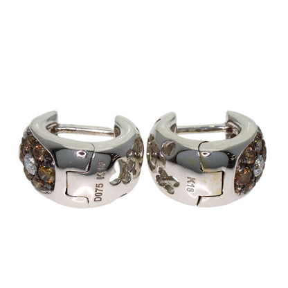 0.75ct Diamond earring K18 White Gold 4.7g　Ladies