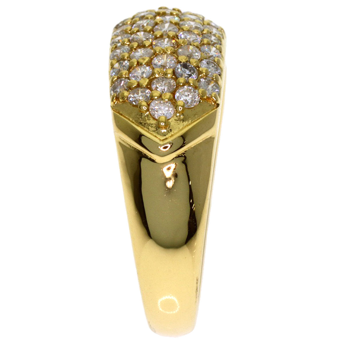 1ct Diamond Ring K18 Yellow Gold 4.23g　Ladies