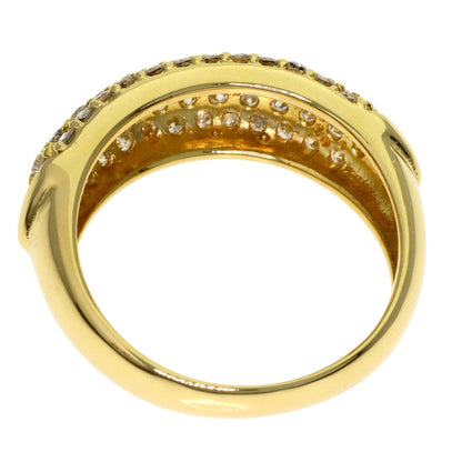 1ct Diamond Ring K18 Yellow Gold 4.23g　Ladies