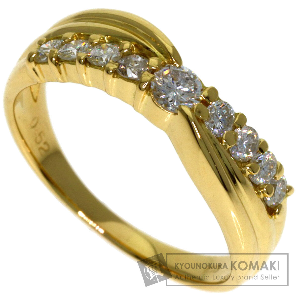 0.52ct Diamond Ring K18 Yellow Gold 4.1g　Ladies