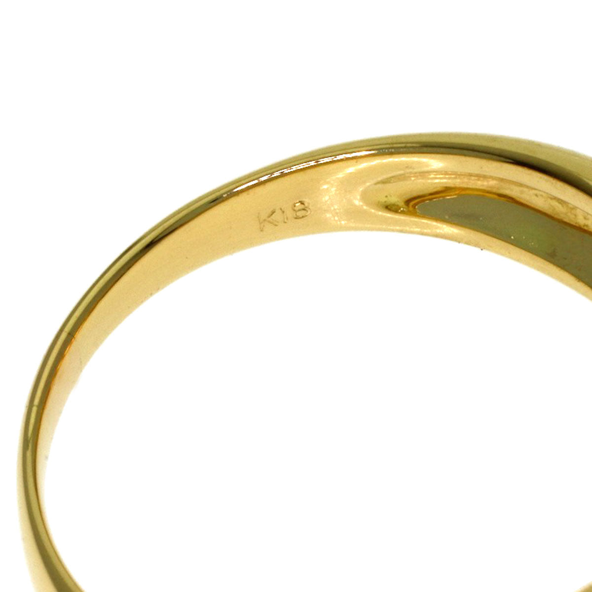 0.52ct Diamond Ring K18 Yellow Gold 4.1g　Ladies