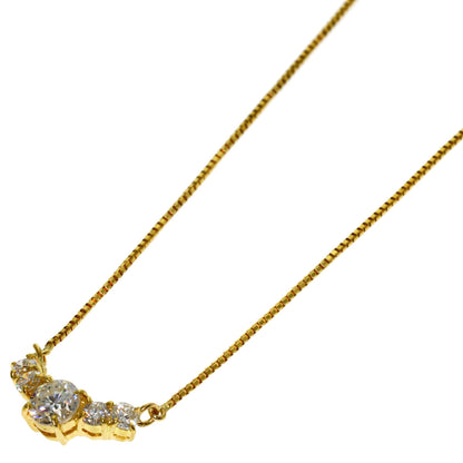 0.58ct Diamond Necklace K18 Yellow Gold 2.65g　Ladies