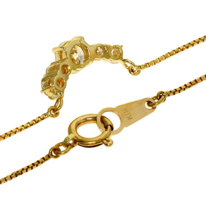 0.58ct Diamond Necklace K18 Yellow Gold 2.65g　Ladies