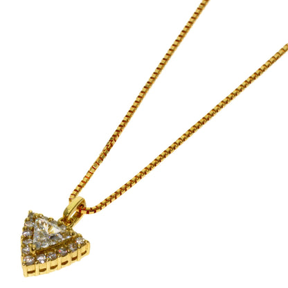 0.28ct Diamond Necklace K18 Yellow Gold 3.45g　Ladies
