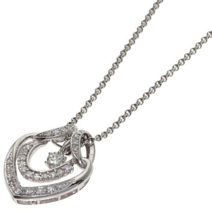 0.307ct Diamond Necklace Platinum PT900 PT850 13.71g　Ladies